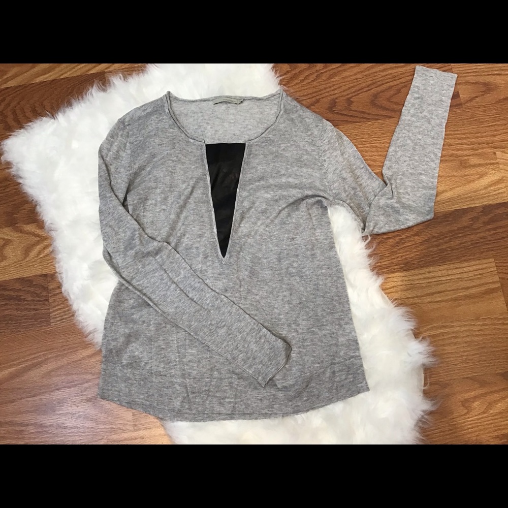 FLASH CLEARANCE TOWNSEN top gray black insert Sz S